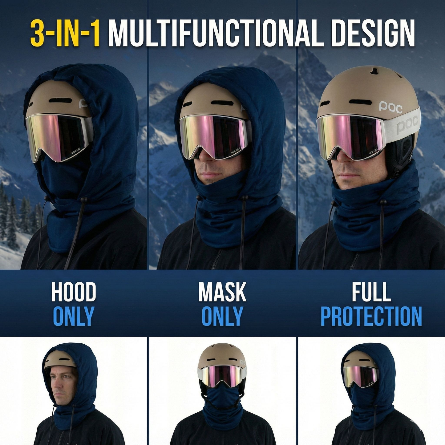 Vinterra Waterproof Fleece-Lined Hood